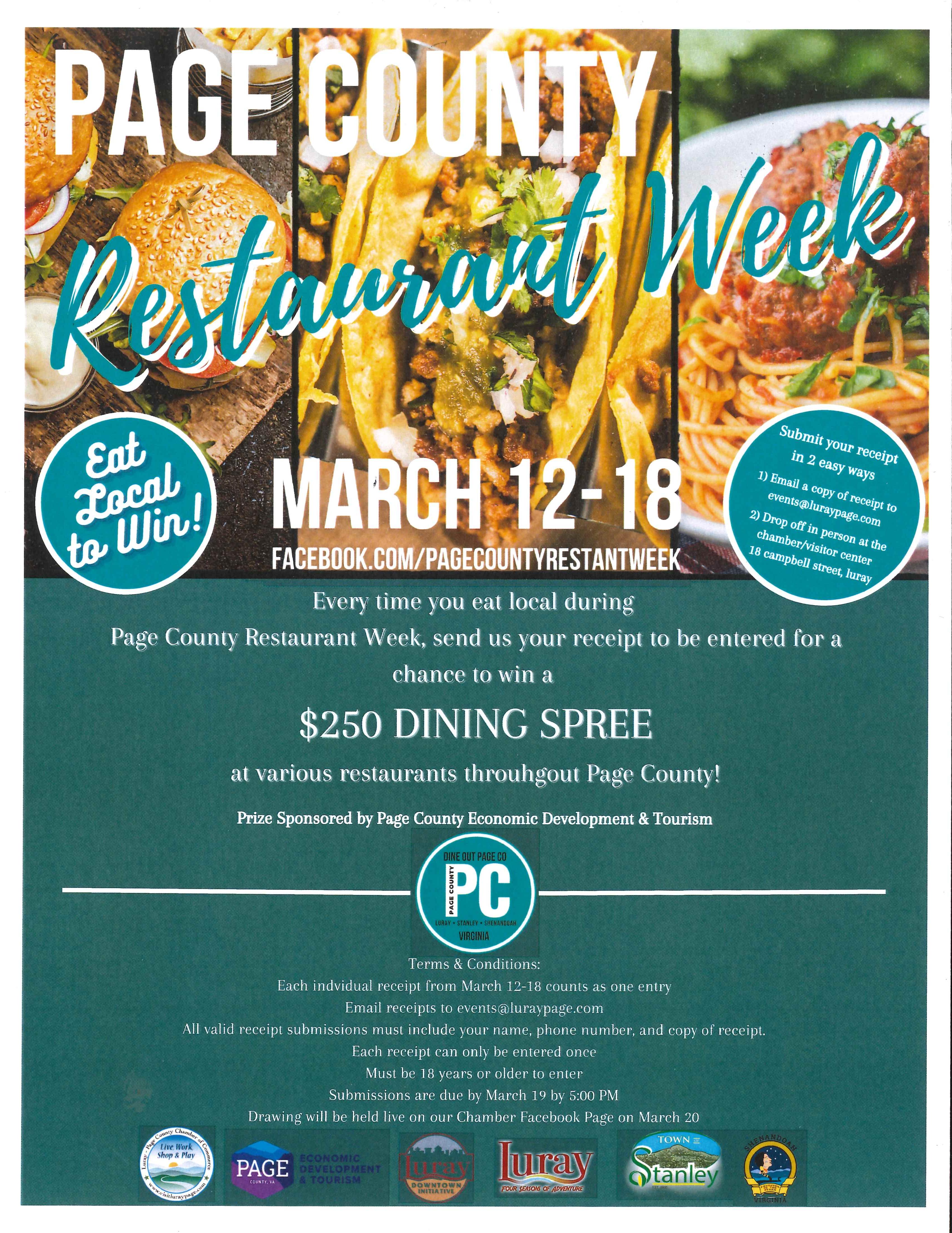 Page County Restaurant Week Shenandoah Virginia