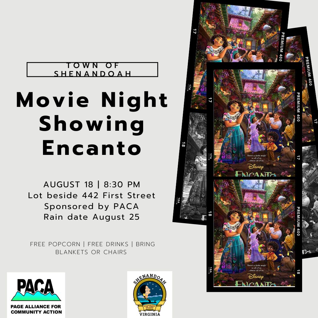 Free Outdoor Movie Night Shenandoah Virginia