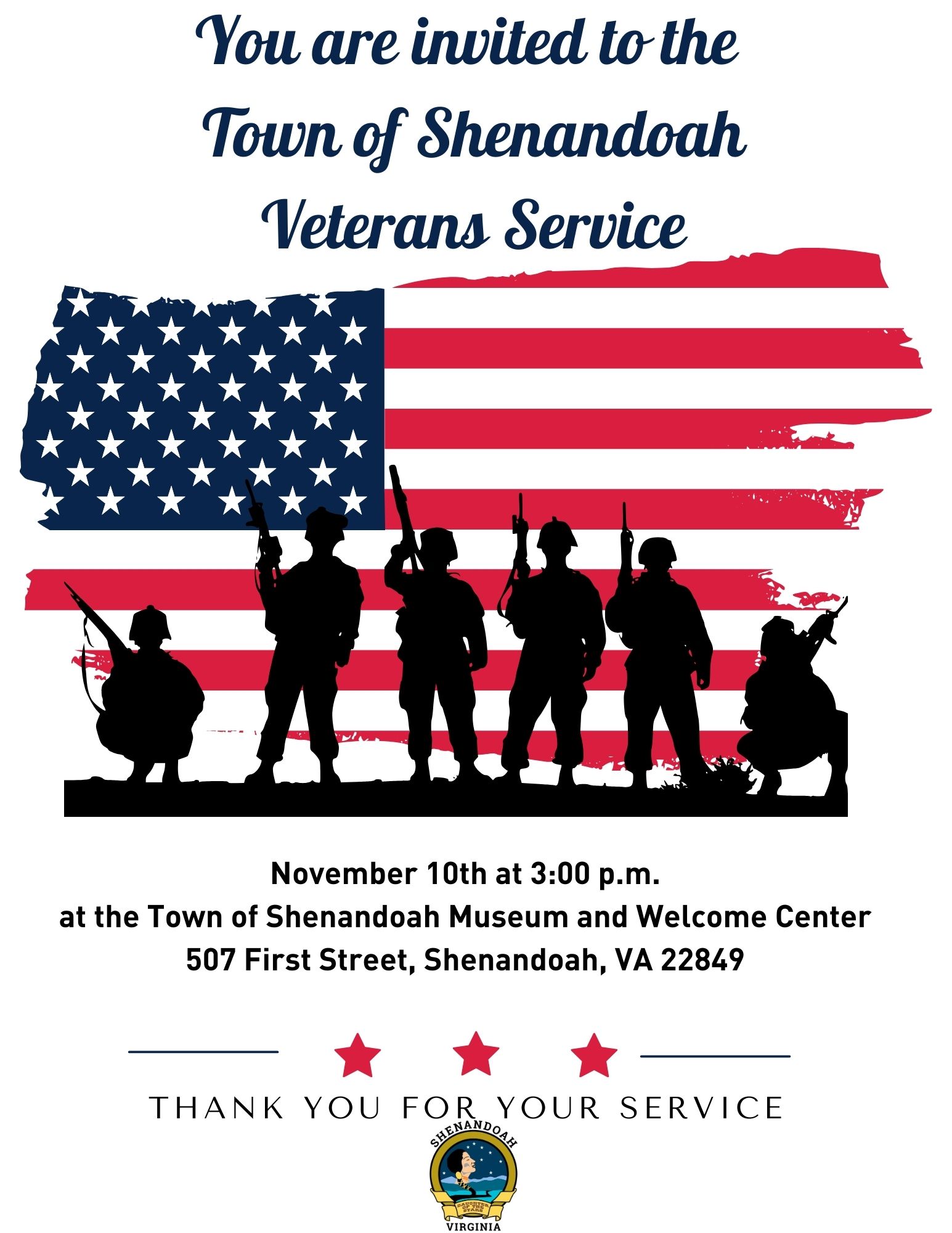 Town of Shenandoah Veterans Service Shenandoah Virginia