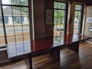 Full length of table without protector