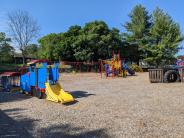 Playground equipment at WigWam Village