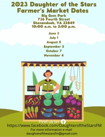 Farmers Market 2023 Schedule