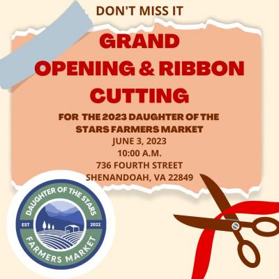 Flyer for Grand Opening and Ribbon Cutting