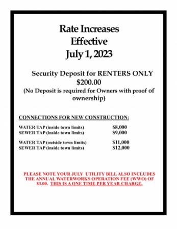 2023 Rate Increases