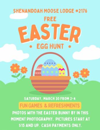 2024 Moose Easter Egg Hunt Flyer