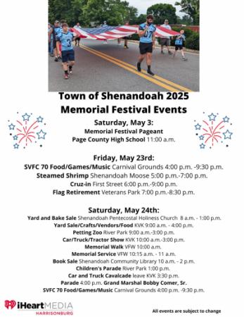 2025 Memorial Festival Flyer