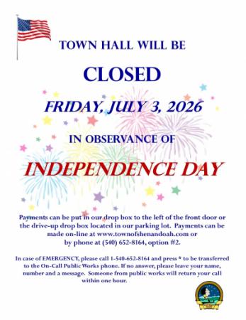 July 3 Closure Notice